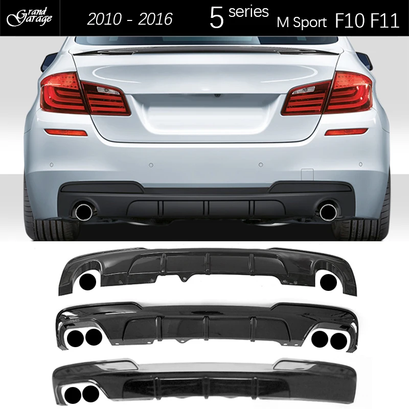 Задний бампер, диффузор, нижний спойлер для 2010 - 2016 BMW 5 серии F10 F11 M Sport 530i 530d 520i 535d 535i