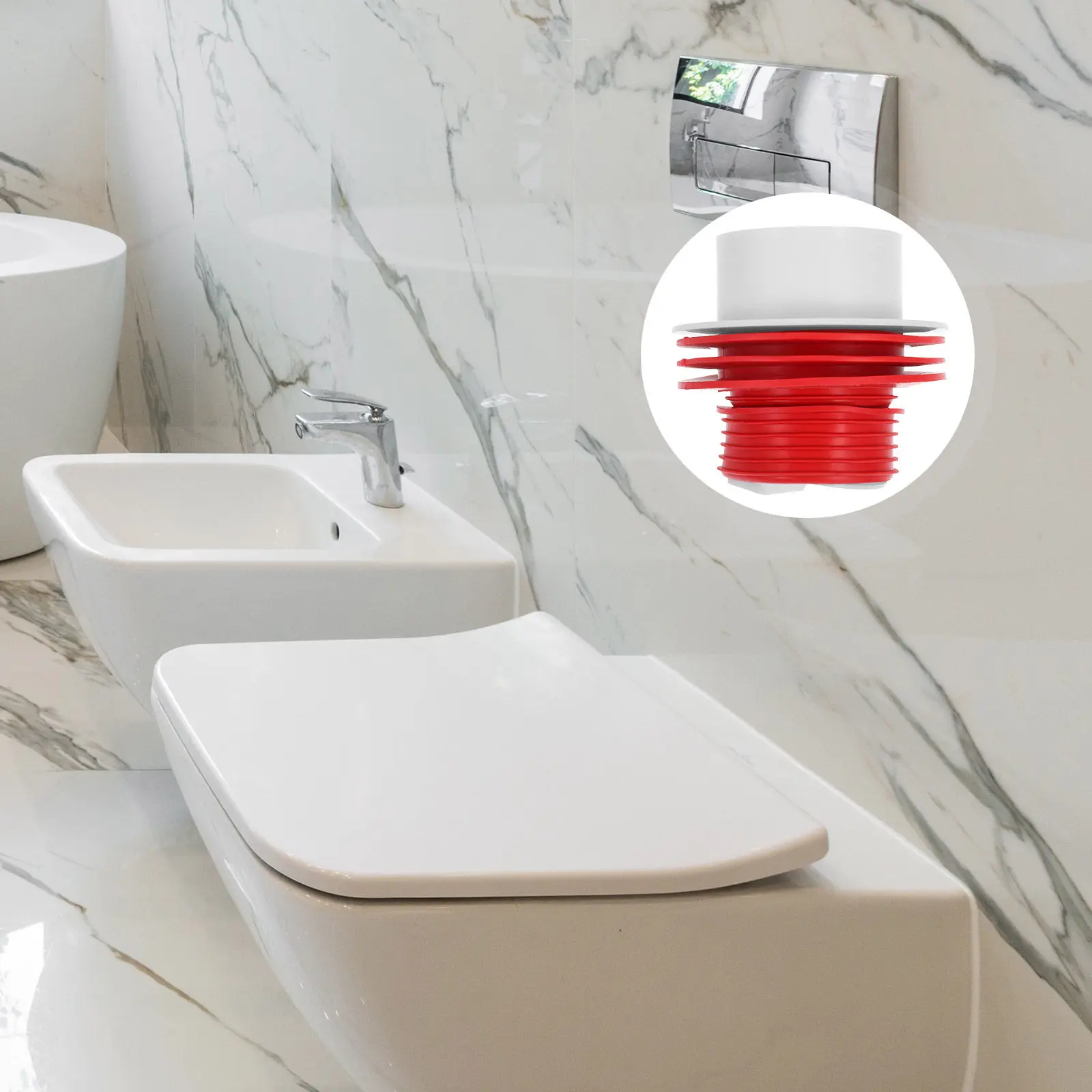 

2 шт. универсальные заглушки для сливных труб, подходят для сливов 50 мм и 75 мм, блокиратор запаха, предотвращитель обратного потока, сливной фильтр для раковины, для ванной и кухни