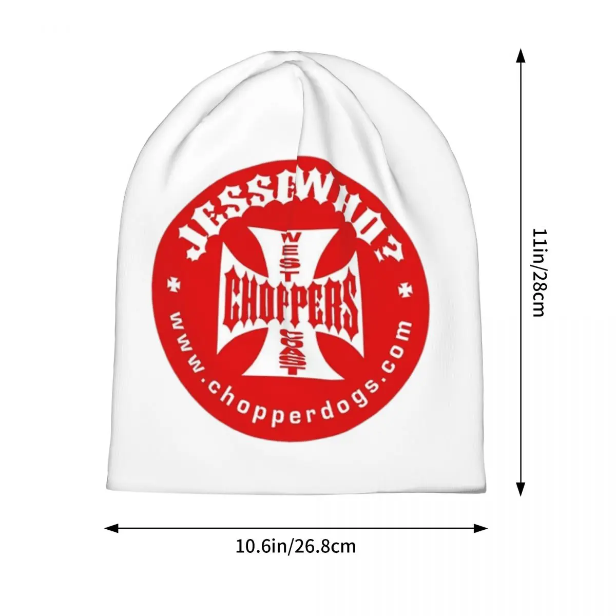 شخصية الساحل الغربي الحديد الصليب المروحيات Skullies قبعة حريمي الدافئة الخريف الشتاء قبعة محبوك بونيه قبعات للجنسين الكبار