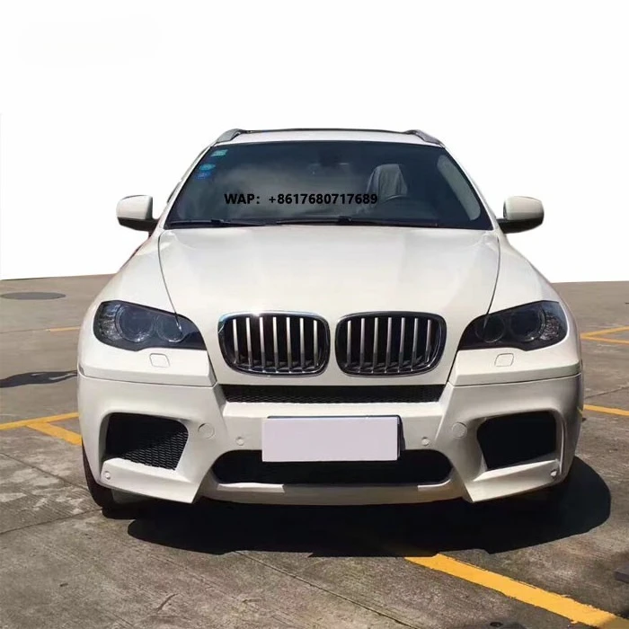 X6M Style Body Kit  for X6 E71 Front Bumper Rear Bumper and Side Skirts  for BMW X6 E71 Facelift Plastic Material