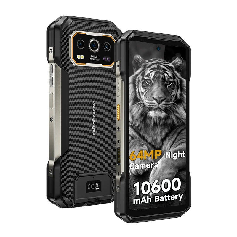 【세계 최초 공개】Ulefone Armor 27 Pro 5G 견고한 휴대전화 10600mAh 스마트폰 50MP 카메라 64MP 야간 Android 14 최대 24GB+256GB NFC 