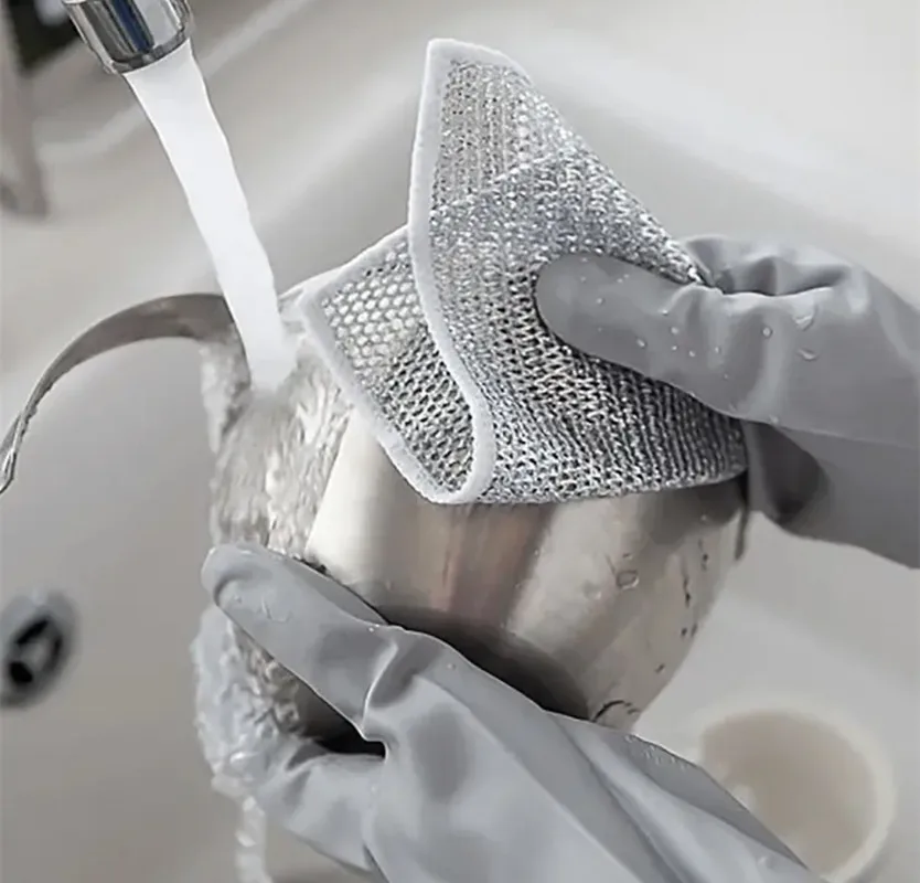 5/12 stücke Draht Geschirrs pül lappen, multifunktion ale nicht kratz feste Draht Geschirr tuch für die Reinigung Küche Bad – Detail 3