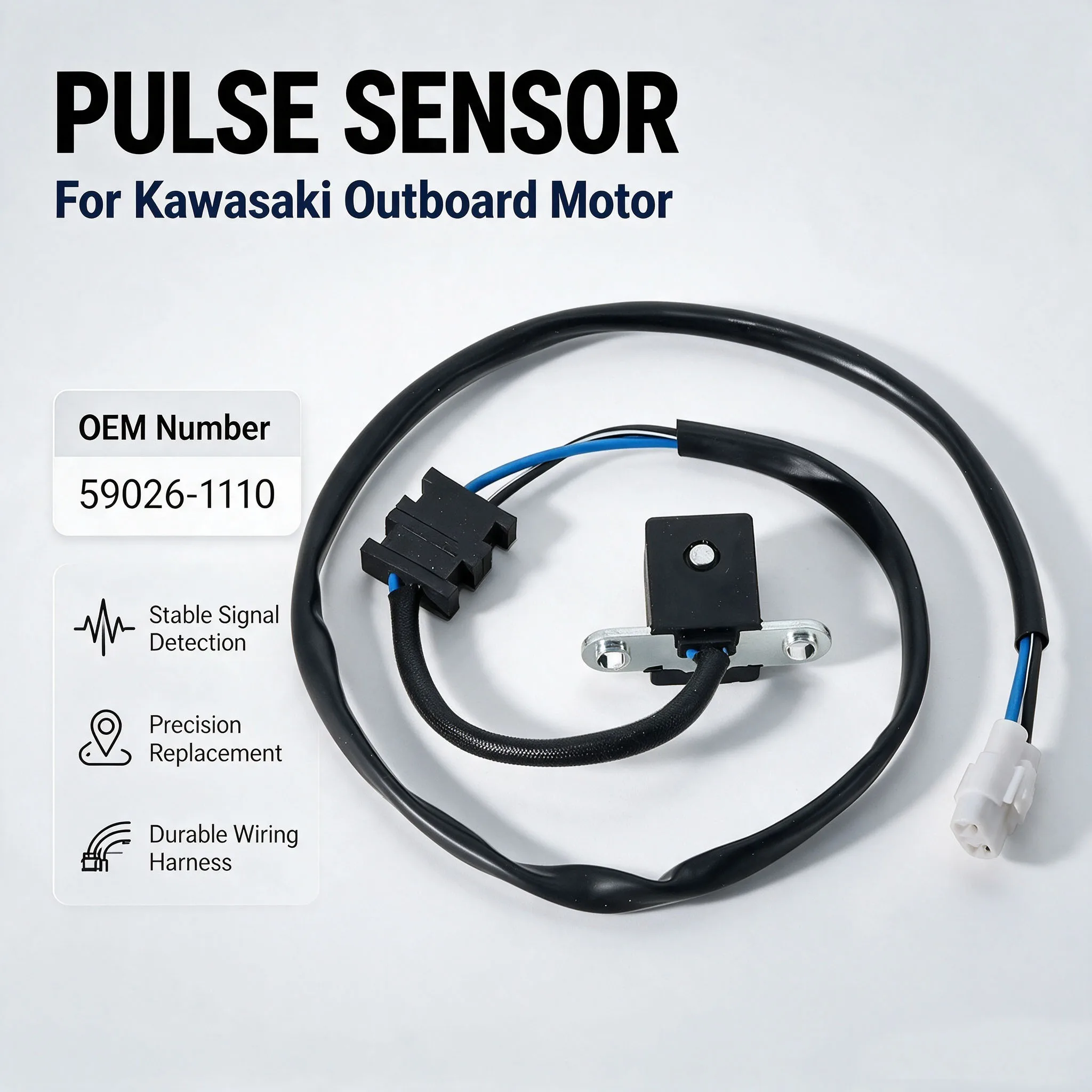 Motorcycle Outboard Pulse Sensor For Kawasaki KLF400 Bayou 400 B1-B7 KVF360 Prairie 360 KVF400 Prairie 400 OEM:59026-1110