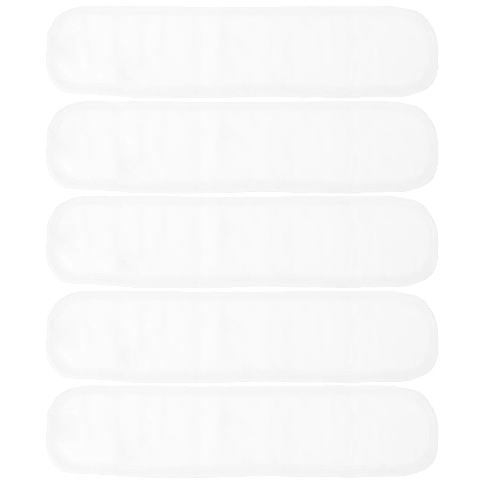 5 قطعة أحزمة السرة الطفل لون نقي طبقات مزدوجة القطن الأربطة السري الأبيض لينة تنفس أحزمة السرة الطفل #4