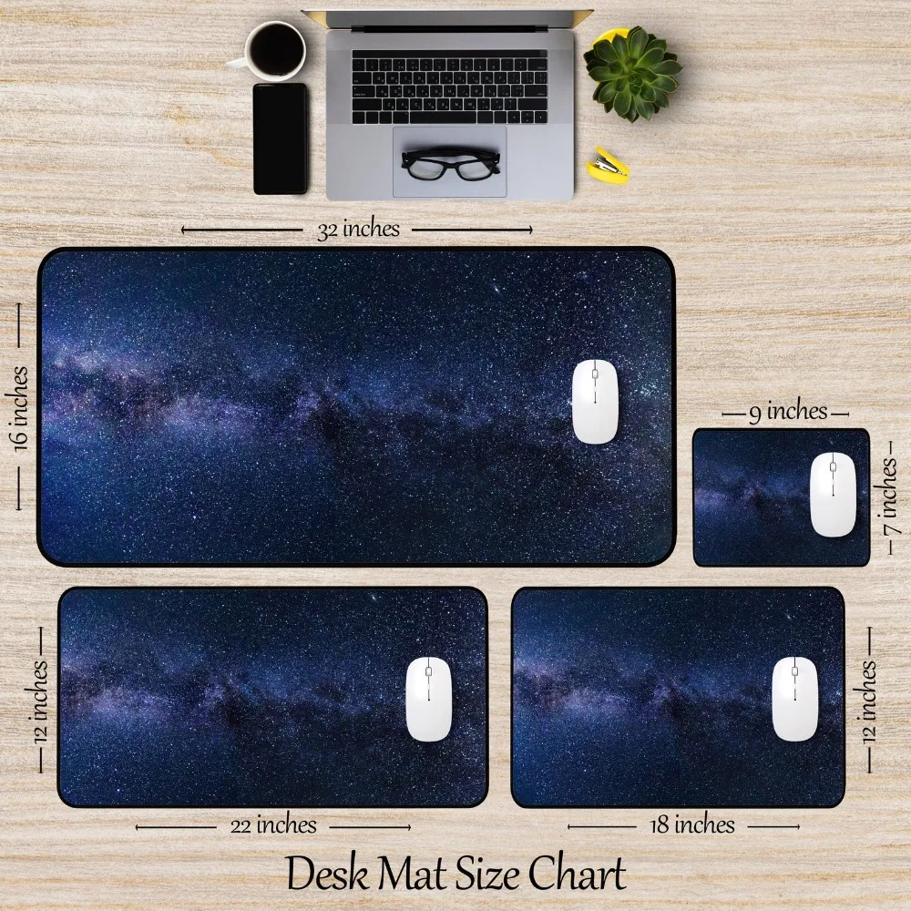 Milky Way Star Deskmat Galaxy Aesthetic Space Scifi Cosmic Celestial Planetary alfombrillas gaming decoração setup gamer