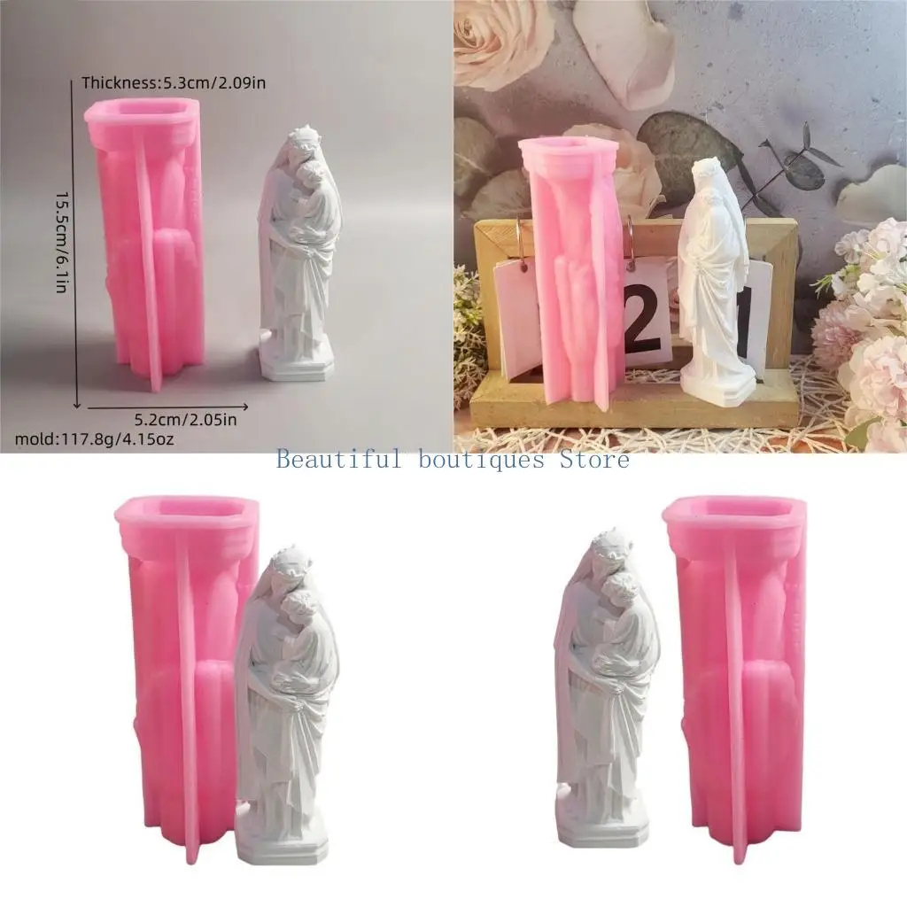 

U4LF Home Decoration Sturdy Silicone Holder Mold Portable for Birthday Wedding Supplies and Festival Occasions