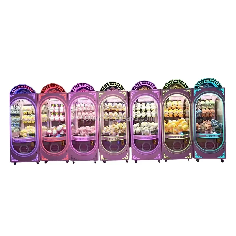 Kids Claw Machine Music Coin Operated Gabinete Gamer Game Mini Arcade Machine Vending Candy Grabber Machine