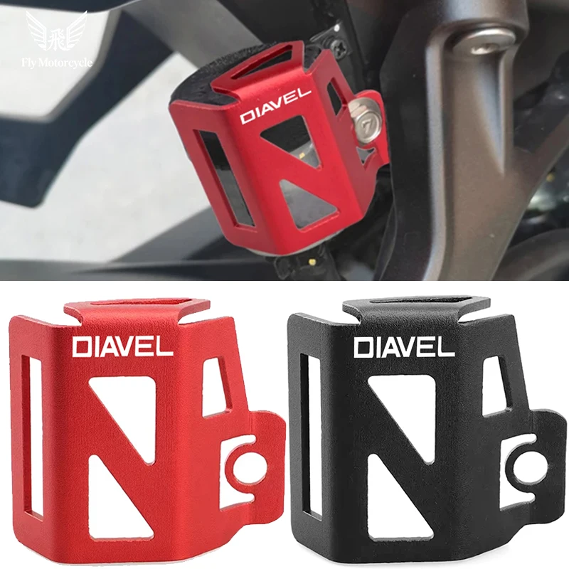 Moto For Ducati XDiavel X-Diavel 1200 1260 1260S Diavel 1200 CNC Rear Brake Fluid Reservoir Guard Cover Protector Accessories