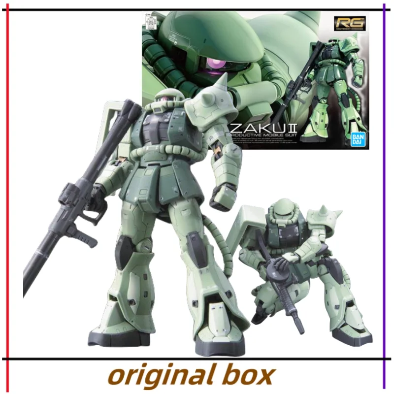 Bandai Figure Model GUNDAM MS-06F ZAKU 2 Principality of Zeon Mass Proouctive Anime Figures Toys Gift for Kids Genuine  Unopened