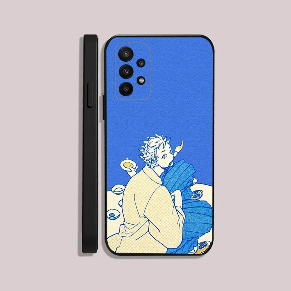 Blue Period Yatorayaguchi  Phone Case For Samsung S25,23,22,30,24,10,9,Ultra,Plus,Lite,FE,5G Black Soft Case