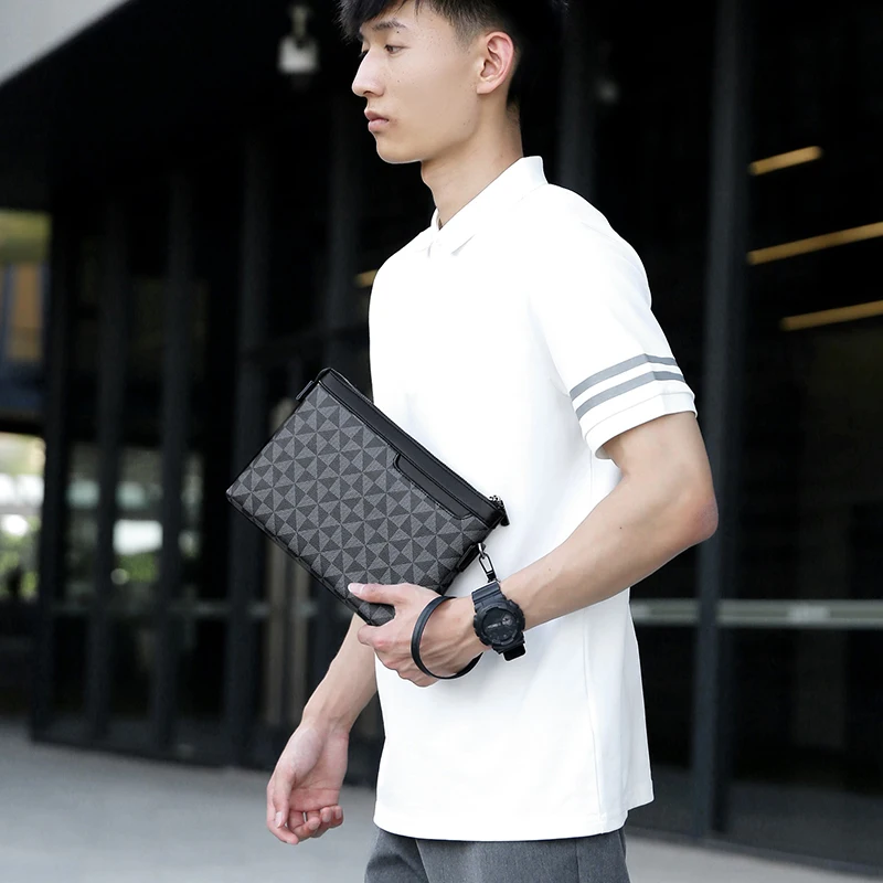 Fashion Soft PU Leather Men Clutch Bag Luxury Male Money Handbag High Quality Business Men Cardholder Case clutch bag clutches