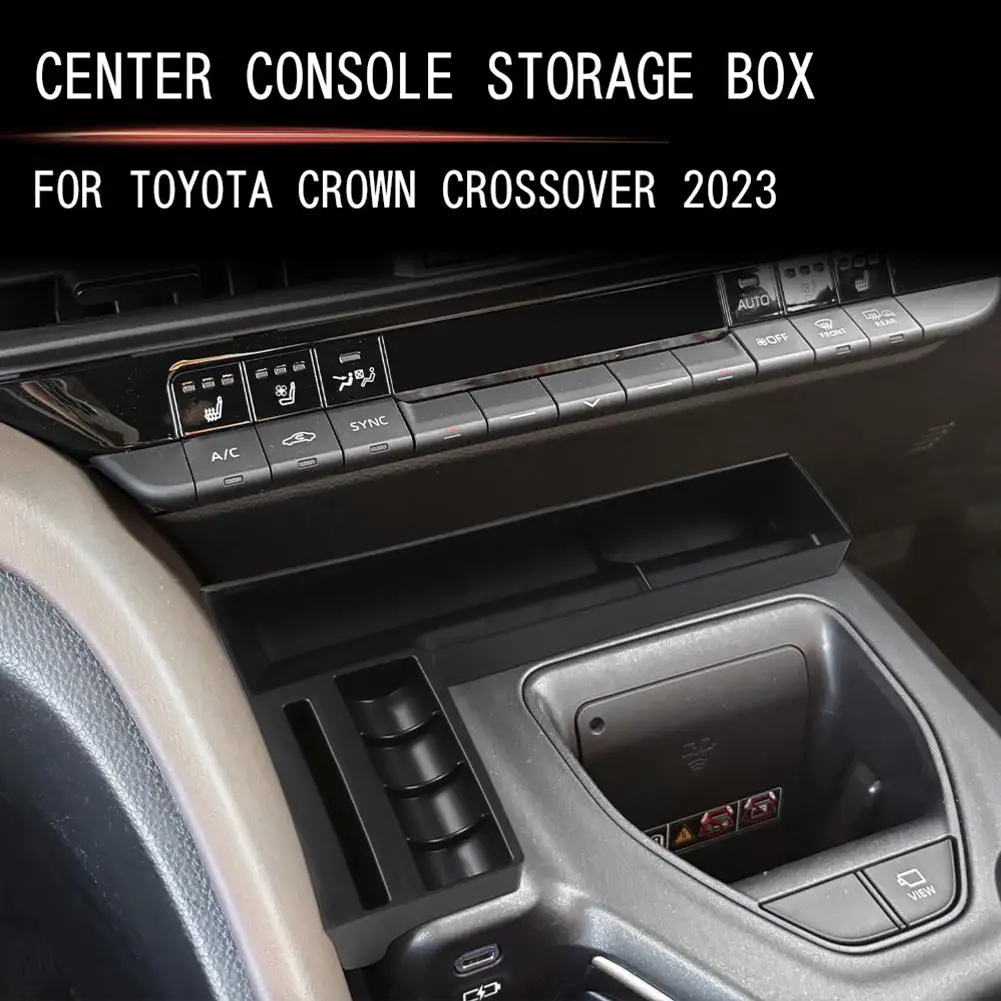Car Central Console Storage Box For Toyota CROWN CROSSOVER Interior Accessories 2023 2024 2025 For Right Hand Drive B9B6