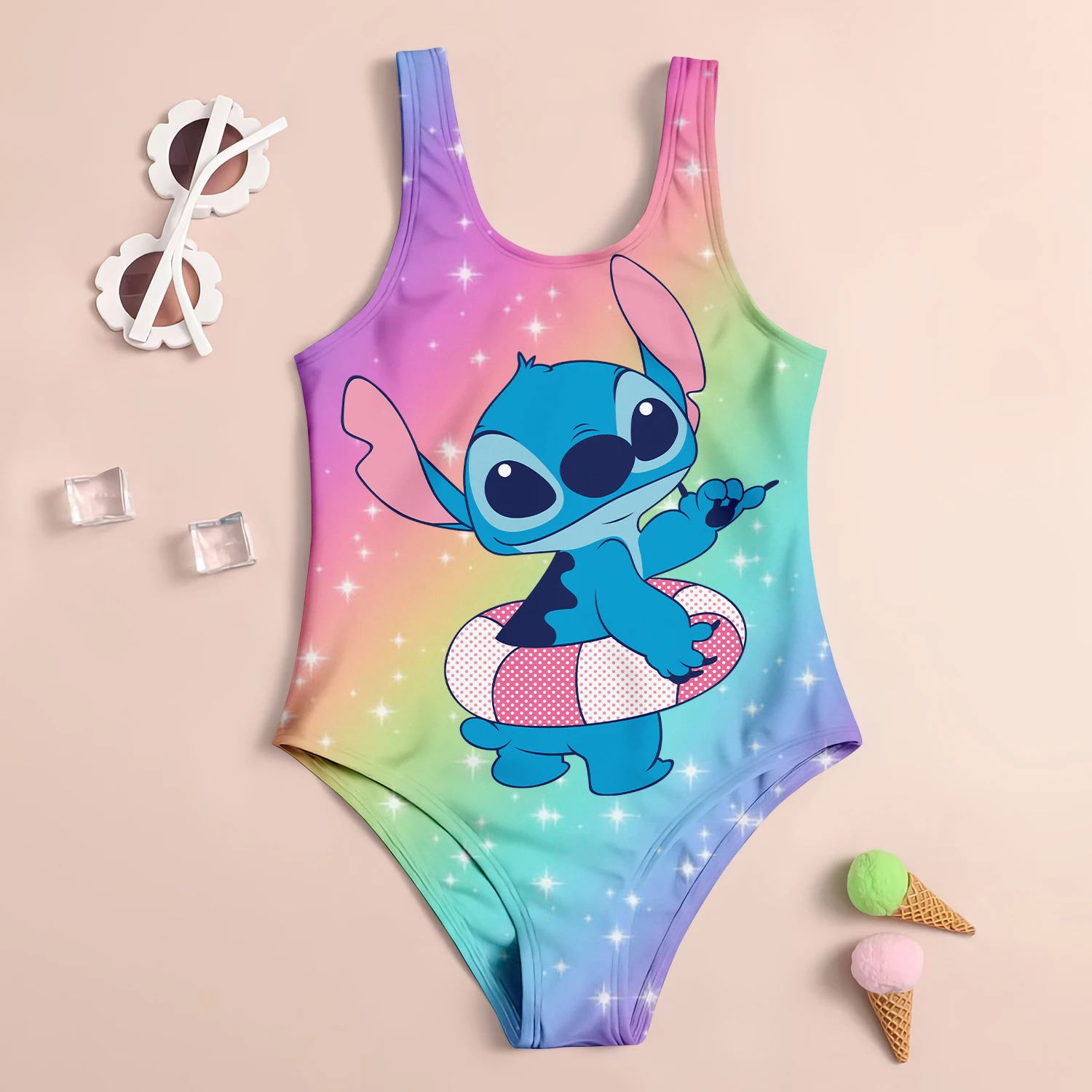 Costumi da bagno per bambini da spiaggia costume da bagno per ragazze di grandi dimensioni costume da bagno estivo carino con punto Bikini ragazza