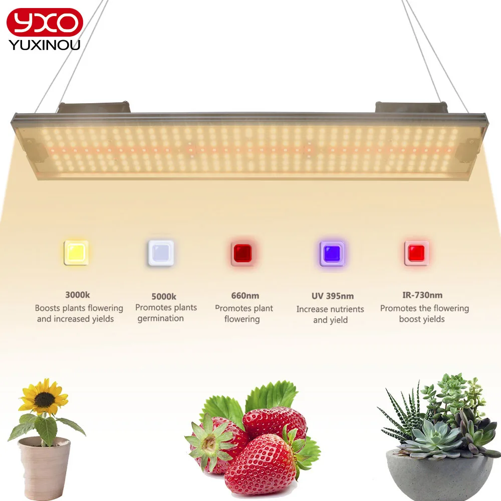 Market wholesale super bright 200W Led growth light UV IR panel,for Indoor Plants Flower Seeding Veg and Blooming