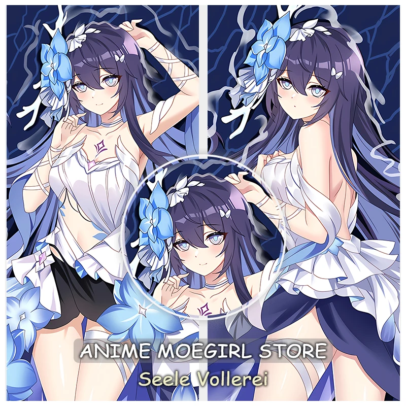 Game Honkai Impact 3Rd Seele Vollerei Dakimakura Anime Pillowcase 3D Double-Sided Printed Pillow Case Otaku Custom Cushion Cover