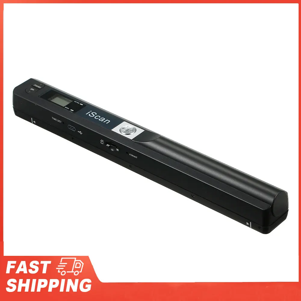 

Mini Handheld Document Scanner A4 Book Scanner iScan Portable Scanner for JPG and PDF Format 300/600/900 DPI