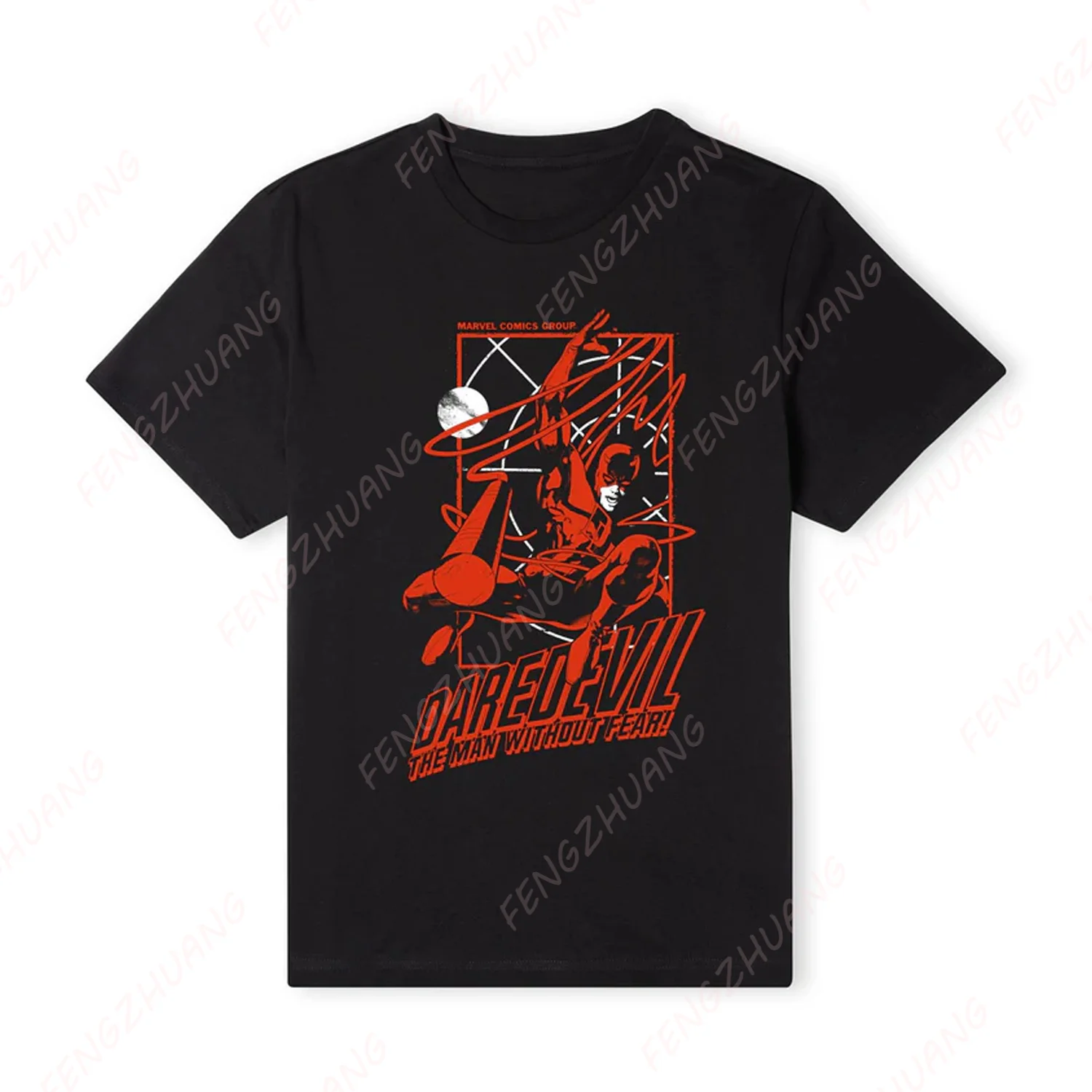 Superheroes Marvel Daredevil Night Unisex Summer T-Shirt Cotton Tops Tees Ventilate Loose Tee Hot Sale Faddish Casual T-shirts