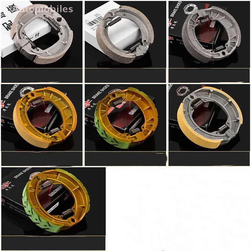 

1Pair Electric Vehicle Front Rear Brake Pads Expandable Drum Brake Pad Electric Scooter Front Wheel Drum Brakes Replacement Part