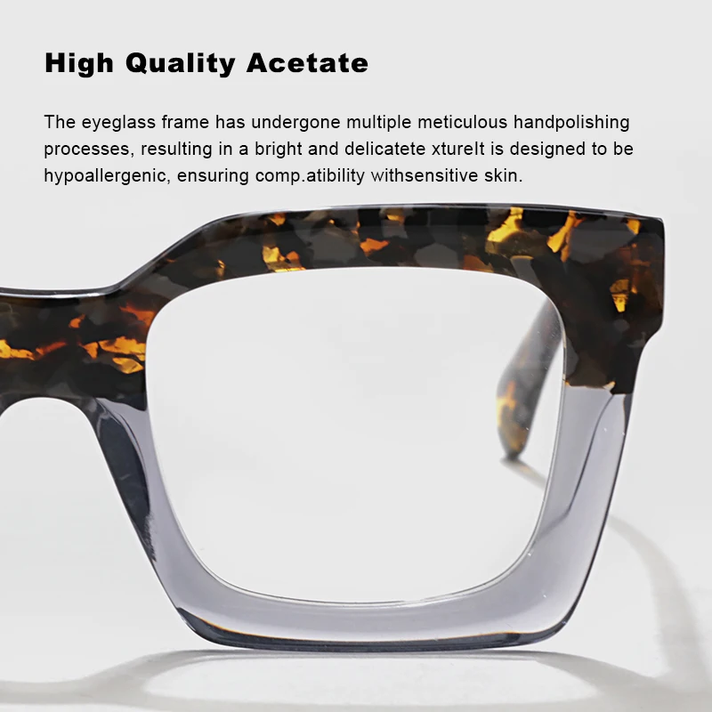 2024 new square men's frame 882285 fashion outdoor glasses casual myopia personality female reading glasses