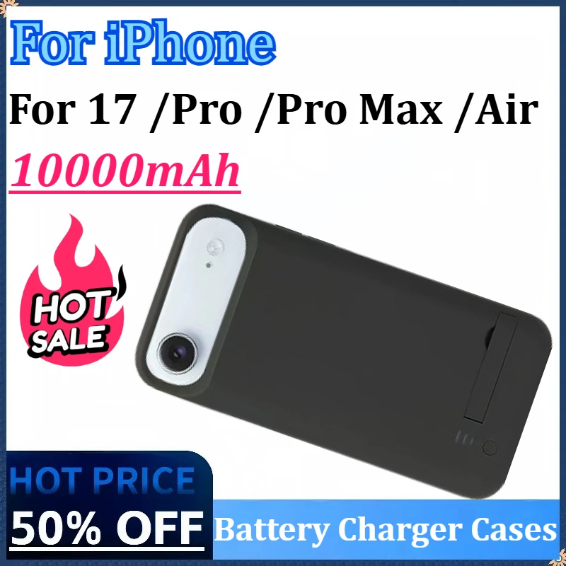 

Newly upgraded 10000mAh For iPhone 17 Pro Pro Max Air Back Clip Battery Charging Back Clip Battery Power Bank Mobile Power Bank