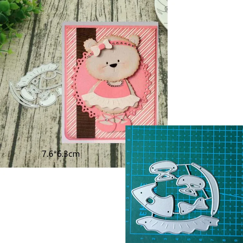 Baby products metal cutting dies bear Scrapbooking decoration paper craft knife mould blade punch template Embossing stencils