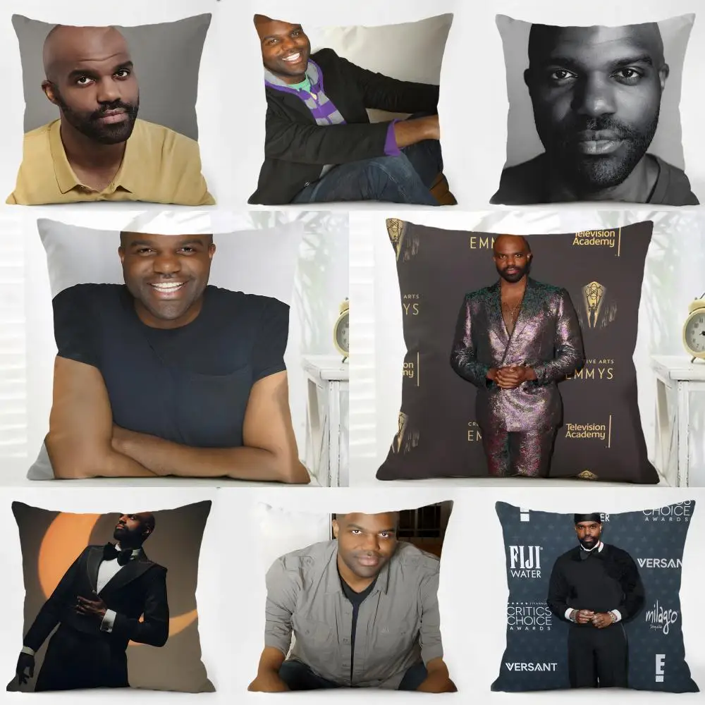 C-Carl Clemons-Hopkins Cushion Cover Pillow Case Soft Friendly Fabric & Concealed Zipper