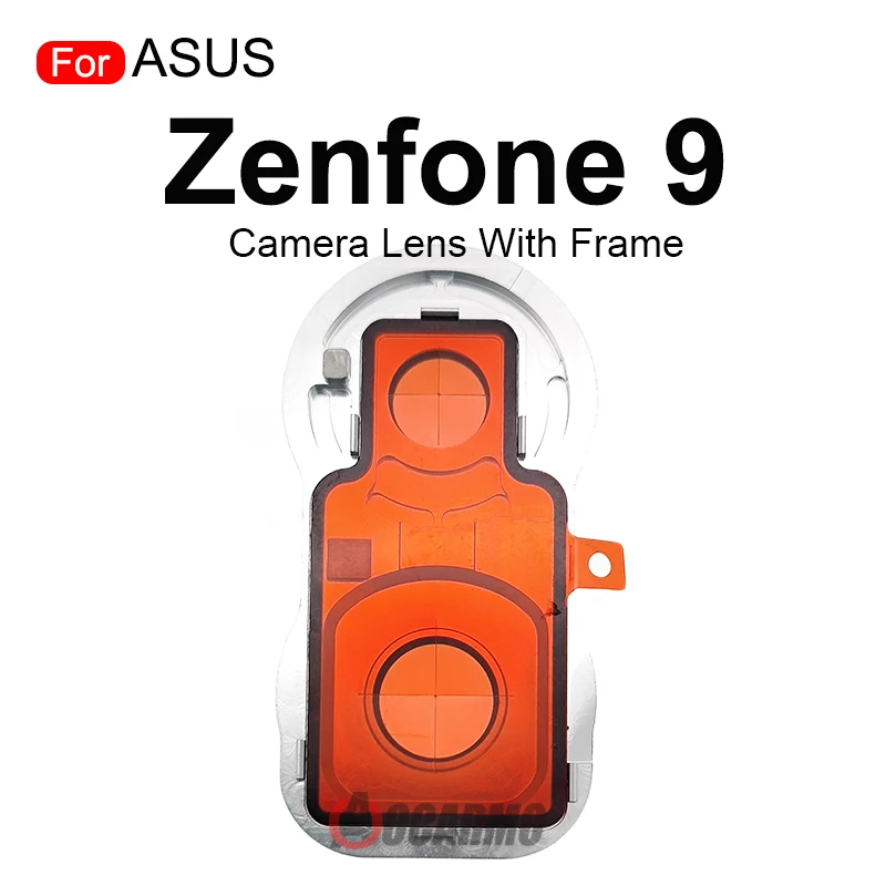 For ASUS Zenfone 9 Rear Back Camera Lens With Frame Replacement Parts