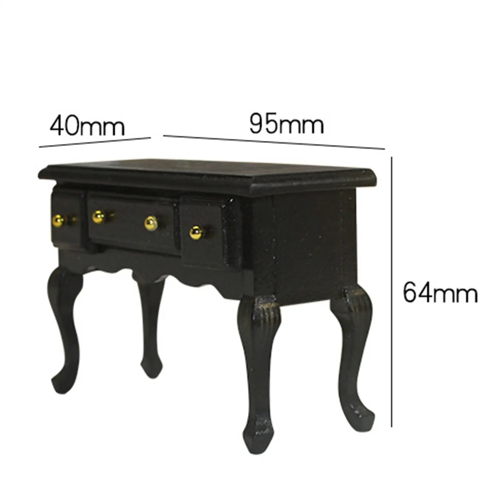 Maison de poupée 1:12, bureau d'étude Miniature fait à la main, Table en bois Antique minable, meubles modernes, modèle de scène de vie, jouets de décoration