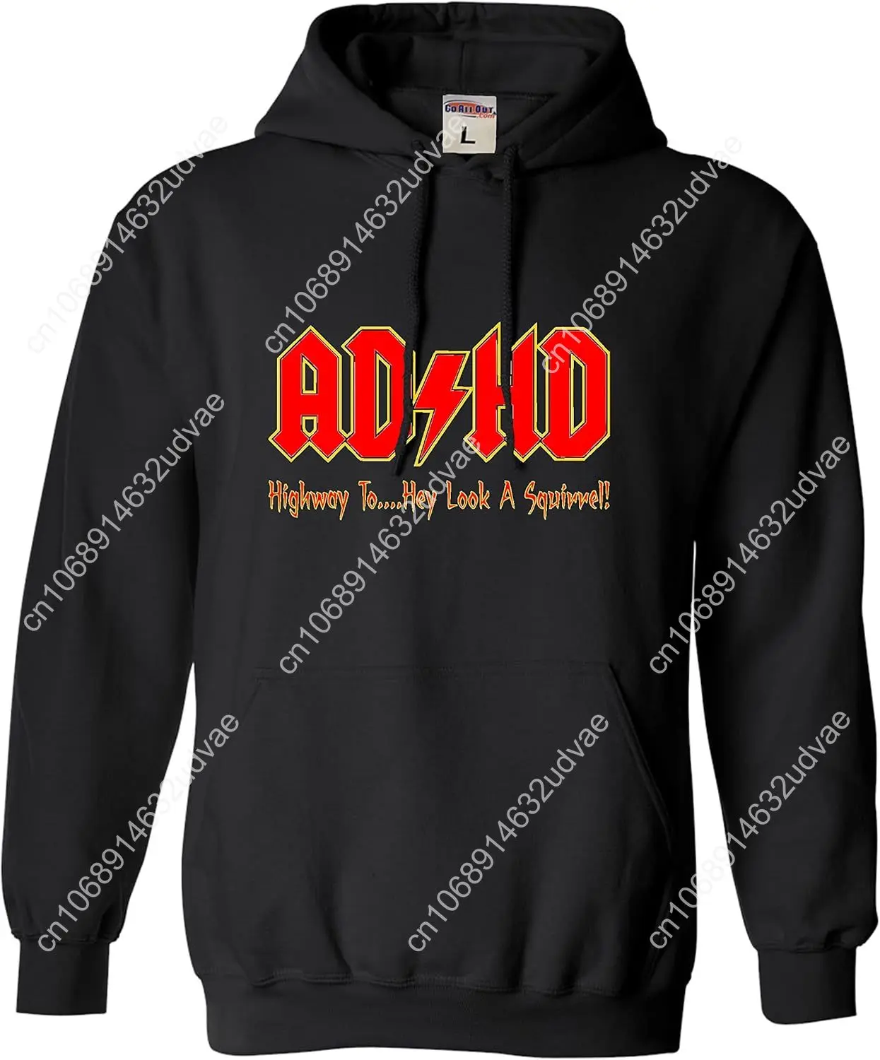 

Go All Out ADHD Highway To Hey Look A Squirrel Funny Music Mens Women Sweatshirt Hoodie