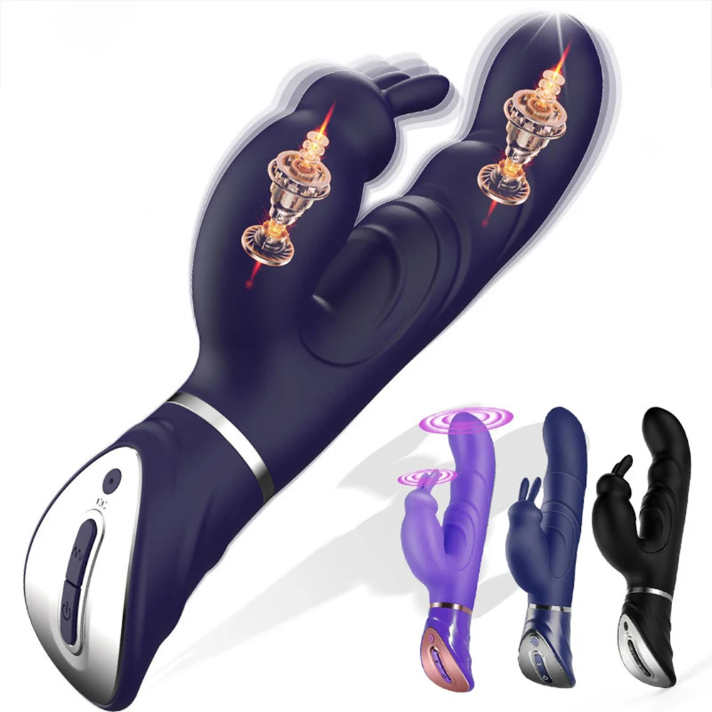 Rabbit Vibrator 10 Vibratory Mode Sexy Toys G-spot Female Dildo Vaginal Clitoris Double Vibrator AV Stick Sexual Adult Products