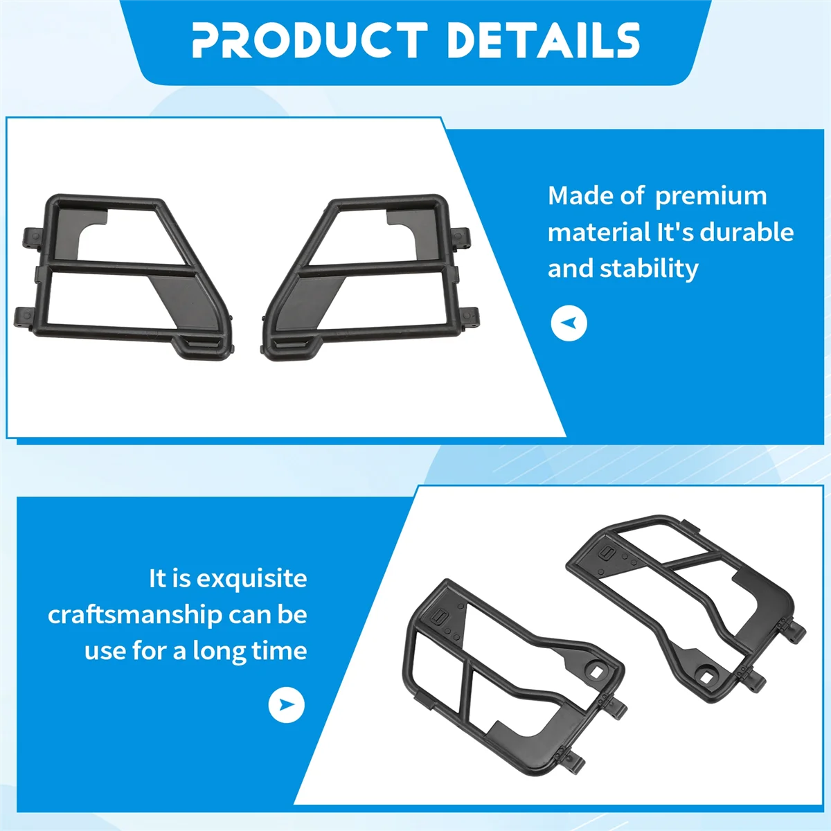 RYOST RC أبواب أنبوب بلاستيكي للسيارة ومرآة الرؤية الخلفية لسيارة زاحفة 1:10 RC محورية SCX10 90046 لسيارة جيب رانجلر هيكل صلب #2