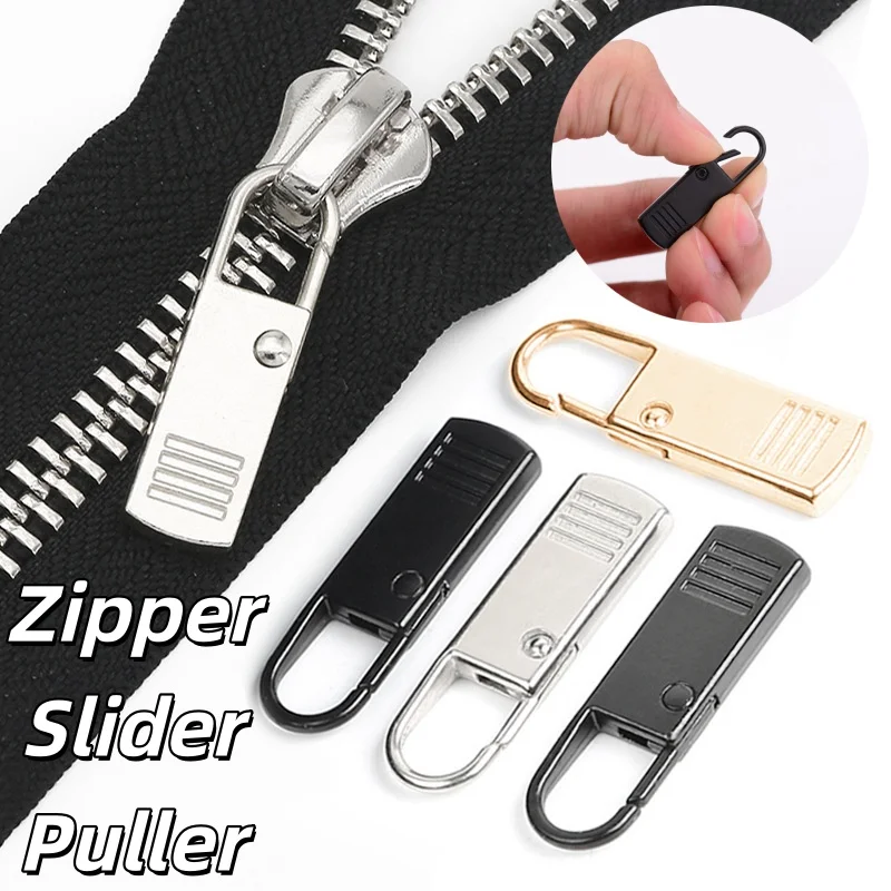 Removable Zipper Slider Puller Universal Zipper Pull Tab Repair Kit Replacement For Broken Buckle Clothing Suitcase Bag Zipper