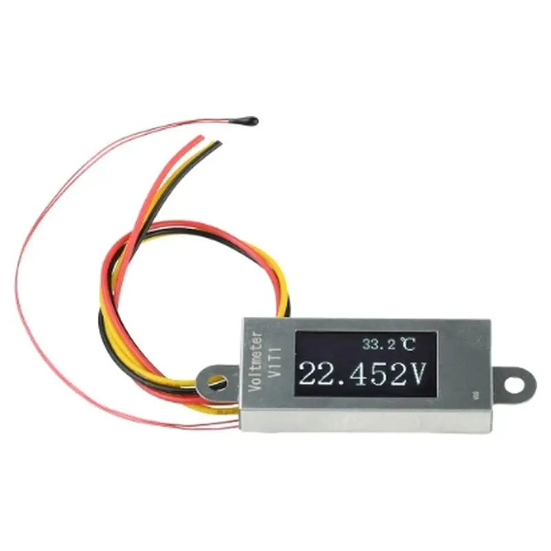 B50C DC 5-30V 0-99°C Digital Temperature&Voltage Display Meter