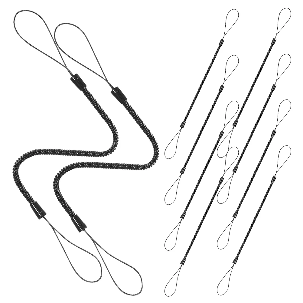 

10pcs Handwriting Pen Spring Rope Elastic Lanyard Anti-Lost Coiled Stylus Tether Retractable Touch Tablet Holder