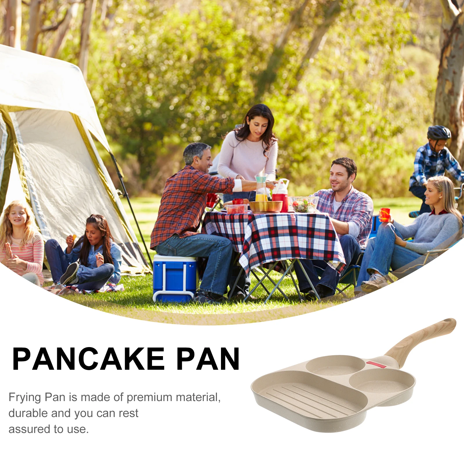 

1 set Non-Stick Egg Japanese Style Breakfast Omelet Medical Stone Coating Convenient Frying Home Kitchen Restaurant Use Kitchen