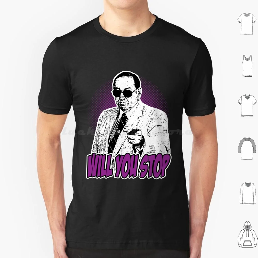 Gorilla Monsoon-Will You Stop T Shirt Big Size 100% Cotton Wrestling Old School Retro Wwf Vintage Pro Wrestling Classic