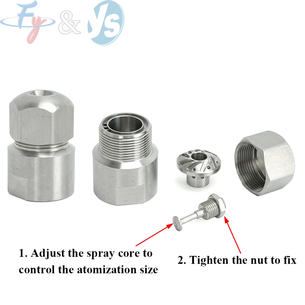 Stainless Steel Methanol Combustion Engine Oil Nozzle Gas Oil Mixing Atomizing Nozzle Fuel Methanol Nozzle
