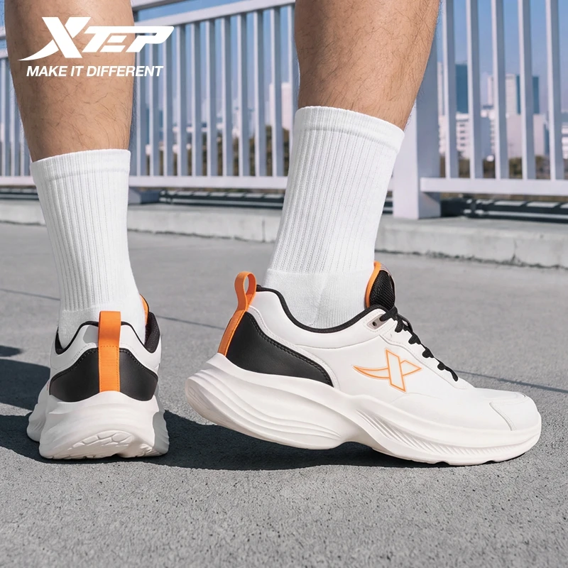 XTEP Men Running Shoes Shock‑Absorbing Water‑Repellent Lightweight Shoes for Sprint Training Casual Daily Commute 874419110033