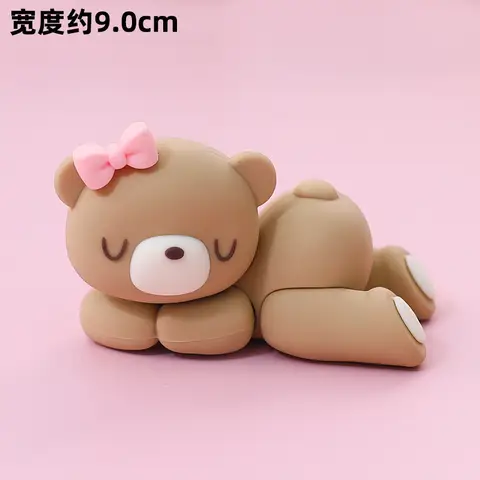 20 पीस मैकरॉन रंग केक टॉपर सजावट गोल्ड और सिल्वर फोम बॉल्स कपकेक मिठाई पार्टी प्रदर्शन जन्मदिन सजावट के लिए 8 best sales भालू केक टॉपर - №4