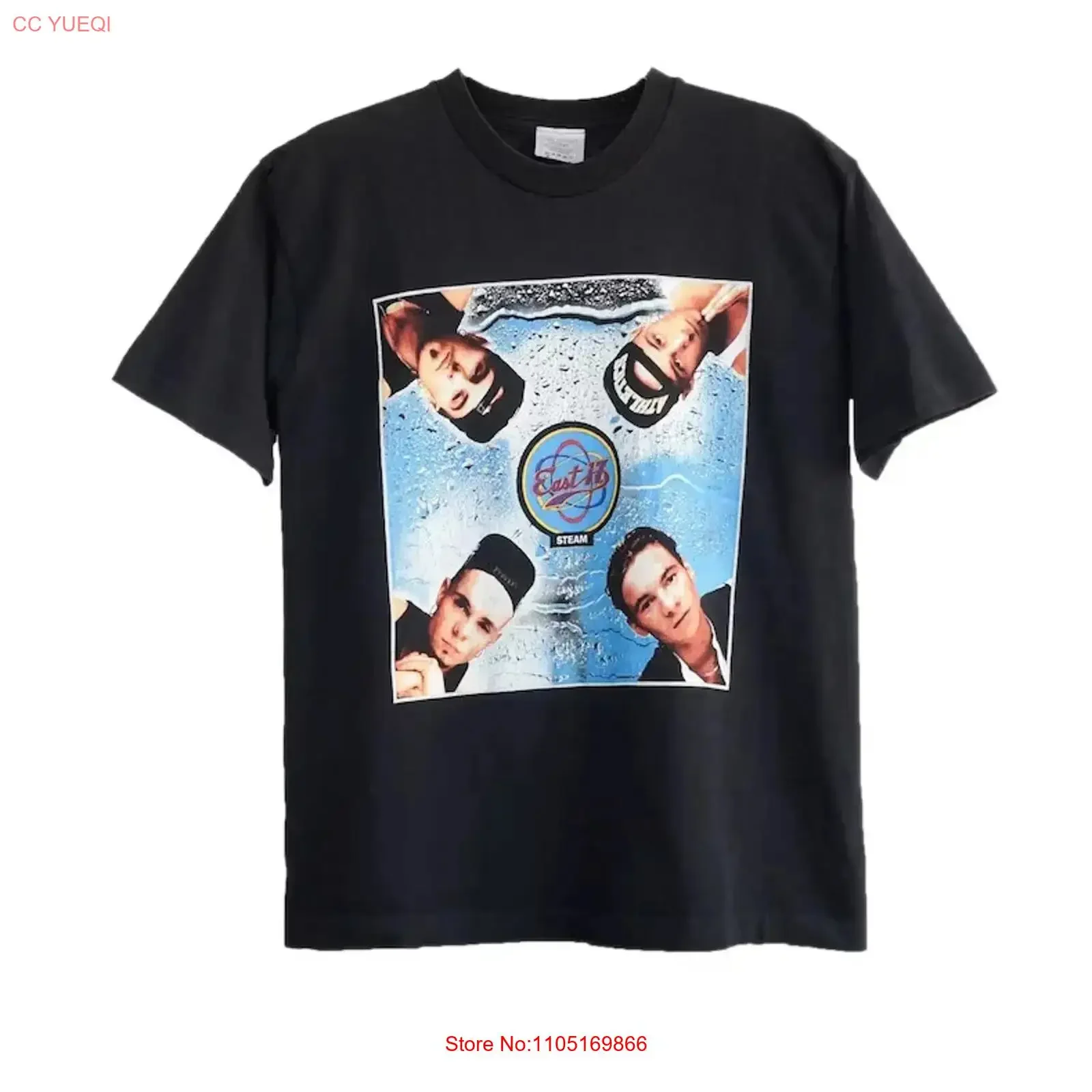 Vintage East 17 Steam Boy UK tour Music Band T Shirt vintage Washed Stylish Stretched Soft Slightly Top For Everyday Wear