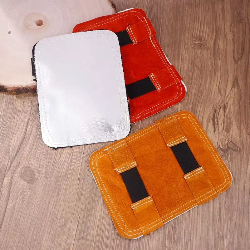 Welding Hand Pad with Aluminized Back - Perfect for Boiler Work, Metal Smelting, and Camping