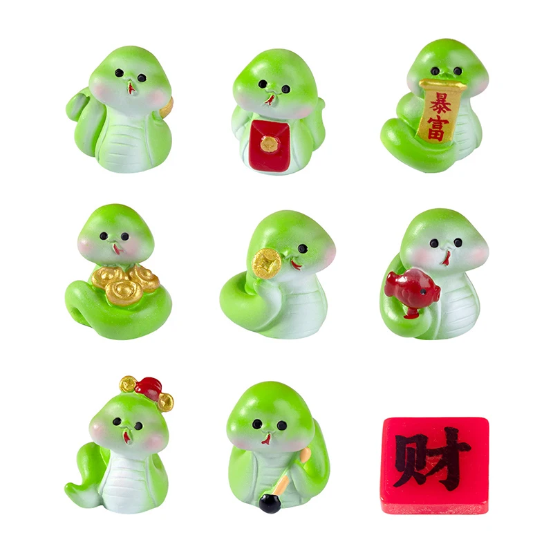 New Year's Lucky Snake Diy Decorations Blind Bag Accessories Mini Desktop Car Snake Year Small Ornaments