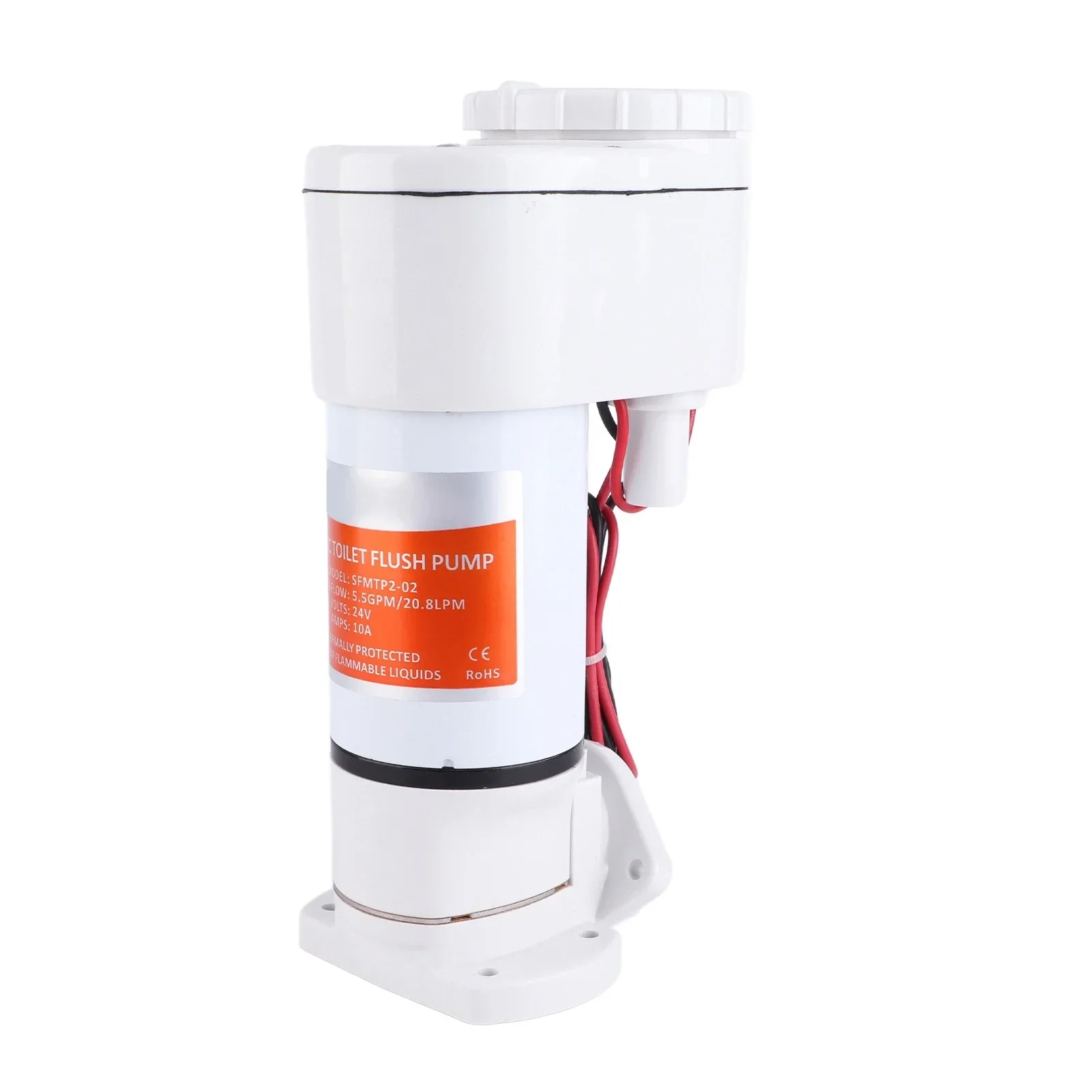 

Boat Toilet Converstion Pump Self Priming High Efficiency Marine Electric Toilet Pump Long Durability Anti Backflow for Yacht