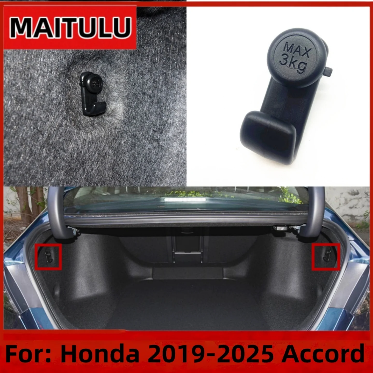 

1pcs 84662-T2A-A01 84662T2AA01 Trunk Hook For Honda Accord 2014-2025 Interior Accessories Trunk Hook Luggage Compartment Hook