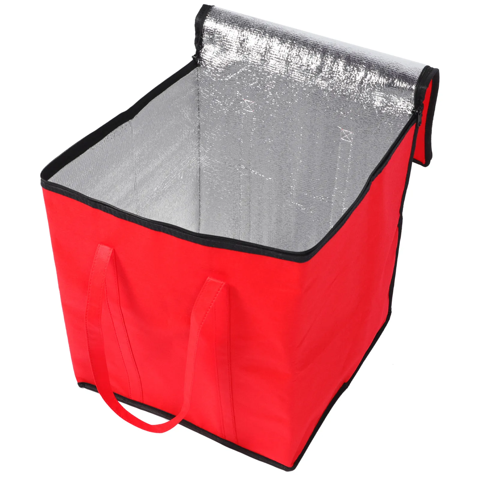 1Pcs Insulated Food Delivery Bag Bright Color Portable Handle Heat Preservation Storage Bag for Bento Cake Picnic Food
