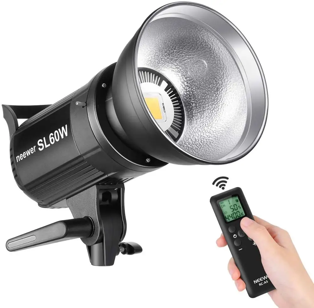 Godox SL60W 5600K Bowens Mount LED Video Fill Light With Remote Control for Studio Photo Video Photography