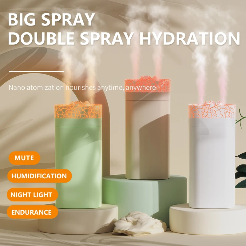 

Мини-аппарат для ароматерапии, диффузор эфирного масла, диффузор вулканического пламени, 600 мл, увлажнитель холодного тумана для дома, комнаты, спальни