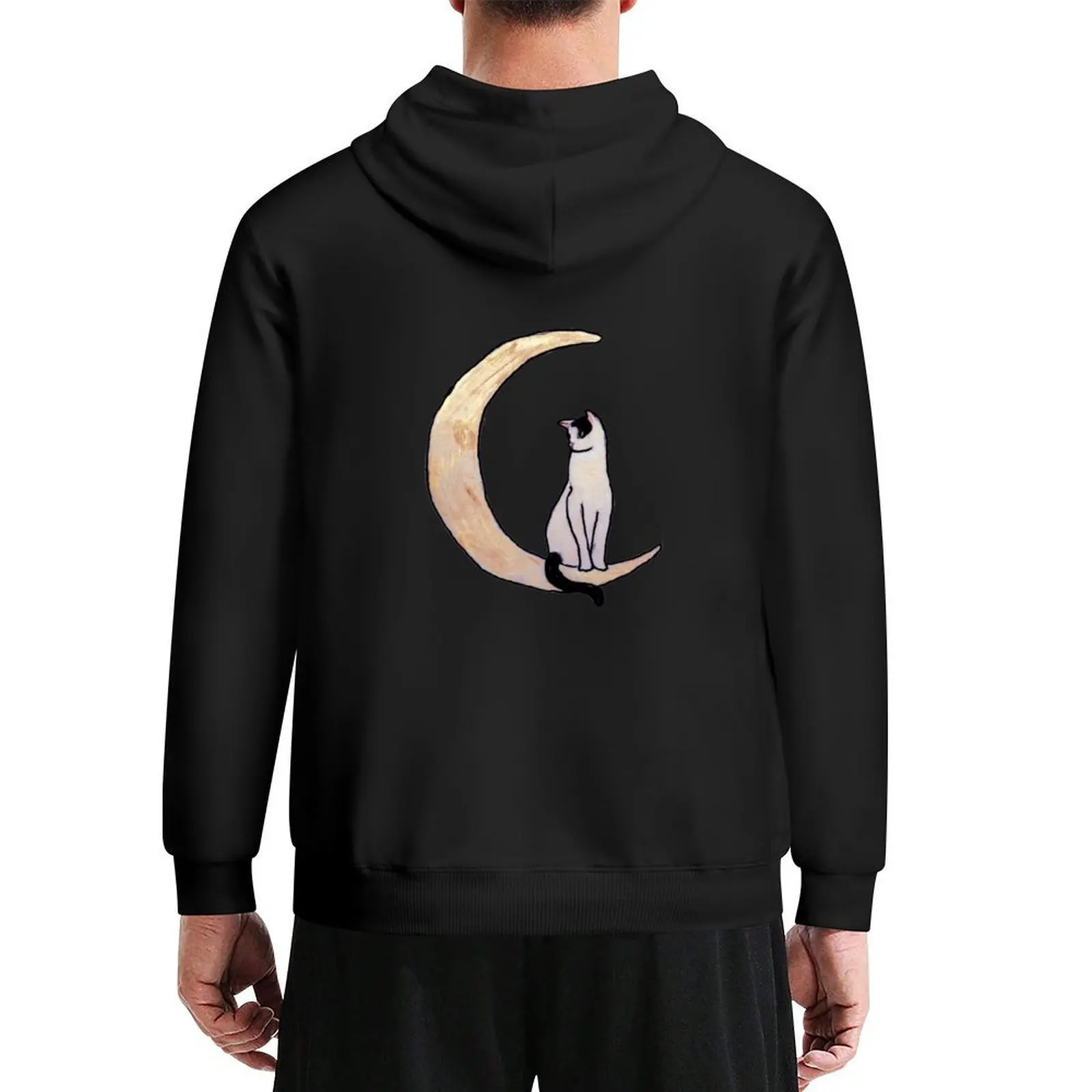 

my friend's cat barb is a moon spirit Hoodie winter clothes men wear autumn jacket men tracksuit men