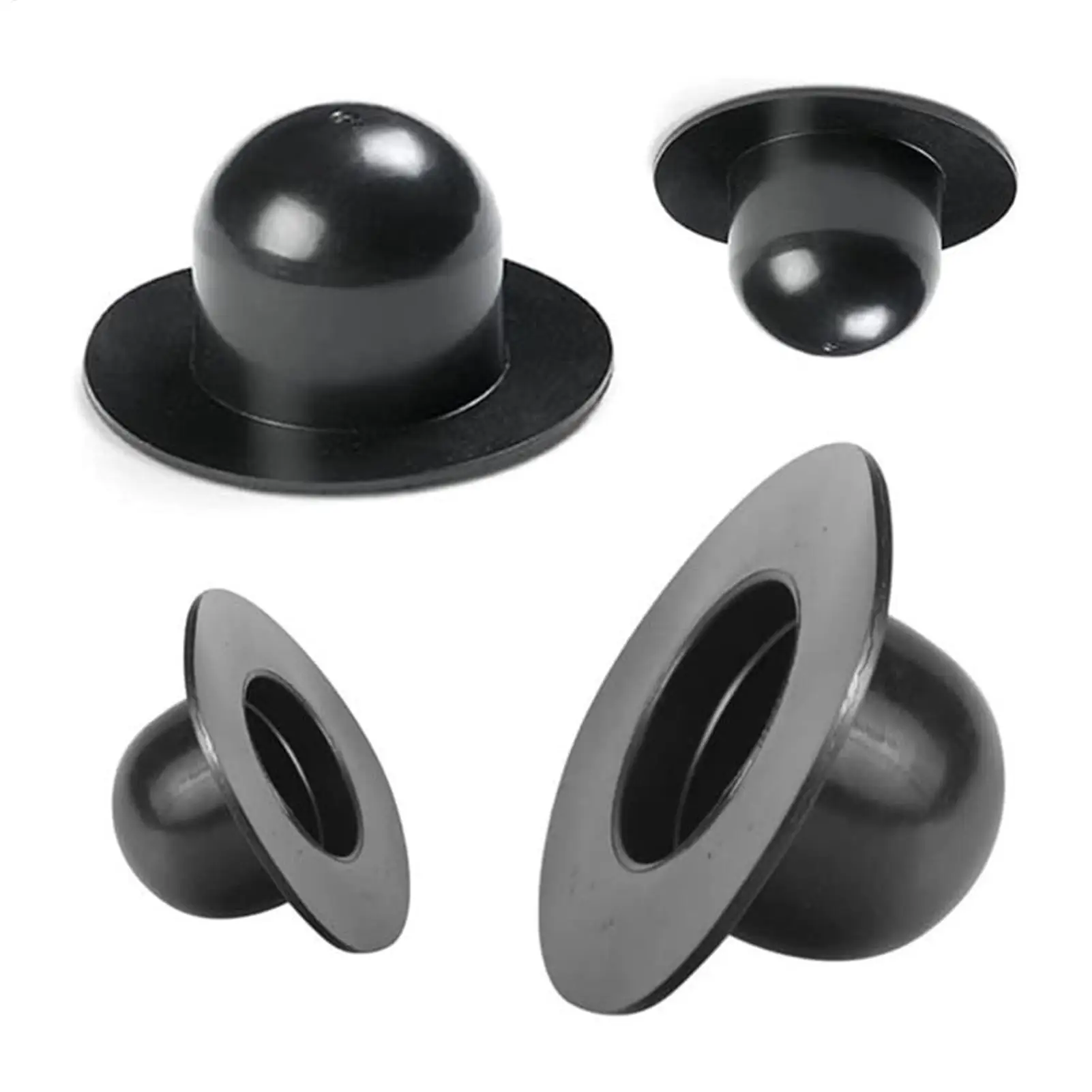 2PCS PVC Swimming Pool Drain Plug Pump Strainer Hole Plug Water Stopper Durable Thickened Pool WallPlug Black