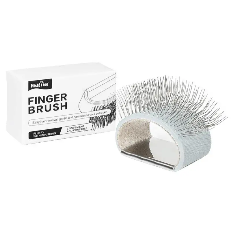 [E] Pet Mini Needle Cleaning Comb Dog Cat Easy Open Knots Remove Prune Hair Comb Portable Finger Comb Pet Clean Supplies